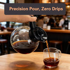 VONCI 1610W Commercial Coffee Maker, 12 Cup Drip Coffee Machine, 2 Glass Carafes and 2 Warmers, Stainless Steel Housing & Funnel, Industrial Coffee Maker for Offices, Hotels, Home