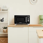 Nostalgia NMCMO9FTBK6A Microwave Oven, 0.9 Cu. Ft, Black