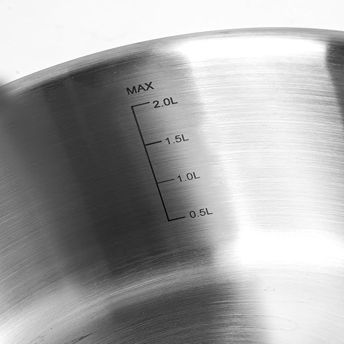 Saucepan Set with Lids,3-Ply Stainless Steel 1.5QT and 3QT Cooking Pot,Professional Grade Cookware,Induction Compatible