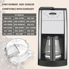 DGB-500GLID Grinder Lid for Cuisinart Coffee Grinder Clear Grinder Assembly Lid Replacement Parts for Cuisinart Grind and Brew Coffee Maker Models DGB-475,DGB-475BK,DGB-500,DGB-500BK,DGB-600,DGB-600BC