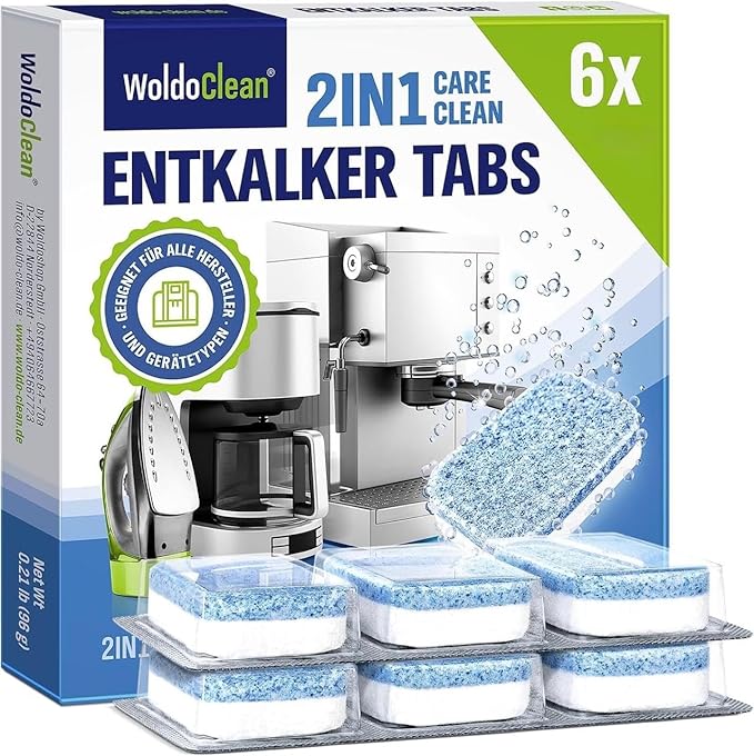 2in1 Descaler Tablets for Coffee Maschine and Coffee Maker - compatible with Keurig, Nespresso, Delonghi, Miele, Coffee Maker Pot