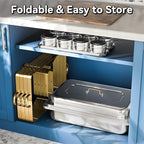 9Qt 4 Pack [Multiple Food Pans Combo] Chafing Dishes for Buffet | High Grade [Durable and Hard] Chafing Dish for Parties, Events & Weddings, Indoors & Outdoors, Gold