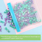 Reusable Storage Bags - 10 Pack BPA FREE Freezer Bags(2 Reusable Gallon Bags + 4 Leakproof Reusable Sandwich Bags + 4 THICK Reusable Snack Bags) Ziplock Lunch Bags for Food Marinate Meat Fruit Cereal