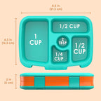 Bentgo Kids Bento-Style 5-Compartment Leak-Proof Lunch Box - Ideal Portion Sizes for Ages 3 to 7 - Durable, Drop-Proof, Dishwasher Safe, PFAS & BPA-Free & Made with Food-Safe Materials (Orange)