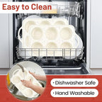 Large Muffin Pan, Metal Reinforced Frame 3.5 Inch Jumbo Silicone Muffin Pan Nonstick 6 Cups for Baking Jumbo Muffin, Frittatas, Jumbo Cupcakes 2 Pack Confetti