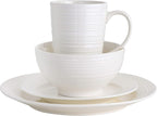 Gibson - 102504.16RM Gibson Home Amelia Court 16 Piece Dinnerware Set, White