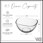 Dessert Bowls - Set of 6 Small Glass Ice Cream Bowls, 10 Oz Each - Microwave & Dishwasher Safe