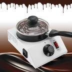 WICHEMI Chocolate Melting Pot Chocolate Tempering Machine Commercial Electric Chocolate Melter Fondue Pot for Chocolate, Butter, Cheese, Cream, Candy, Milk, Coffee, Desserts (Single Pot)