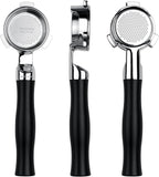 Normcore 54mm Silm Bottomless Portafilter, Naked Portafilter with Black Anodized Aluminum Handle Fits 54mm Breville Sage Machines, 18 g Precision Double shot Basket Included