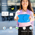 Omie OmieBox UP bento Box for Kids | Insulated Lunch Box | Leak Proof Vacuum Insulated Thermal Food jar | Cooler ice Pack | 2 Compartments (Cosmic Blue)