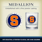 Heritage Pewter Syracuse Double Old Fashion | Double Rocks Glass 14 OZ for Liquor | Expertly Crafted Pewter Glass