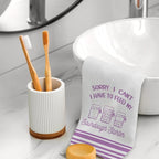 Funny Sourdough Baking Kitchen Towels, Gifts for Sourdough Bakers Tea Dish Towels for Kitchen, Baking Lover Gifts Decorative Hand Towels, 16x24 Inch Purple