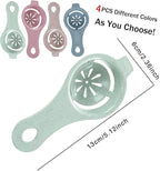 4PCS Egg White Separator Bamutu Egg Yolk White Separator Egg Separator Egg Whites Strainer Filter Divider Egg Separator Tool Kitchen Baking Gadget