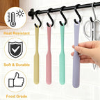 Palksky Silicone Chocolate Melting Cup Set with 4 Silicone Measuring Cups (250ml & 350ml) and 4PCS Heat-Resistant Jar Spatulas, Non-Stick Baking Tools for DIY Chocolate, Butter & Cream Mixing