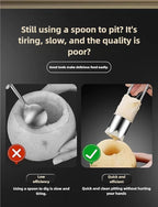 Fruit and Vegetable Corer Pepper Seed Apple Remover Bell Pepper Tomato Corer Tool Stainless Steel Kitchen Gadget (PepperAppleStrawberry corer B)