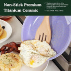 Ombré Ceramic Titanium Non-Toxic, Nonstick Cookware Set 8-Piece Modular System with Removable Handle and Magnetic Lid, Magnetic Spatula, Eco-Friendly, Oven & Dishwasher Safe (Green)