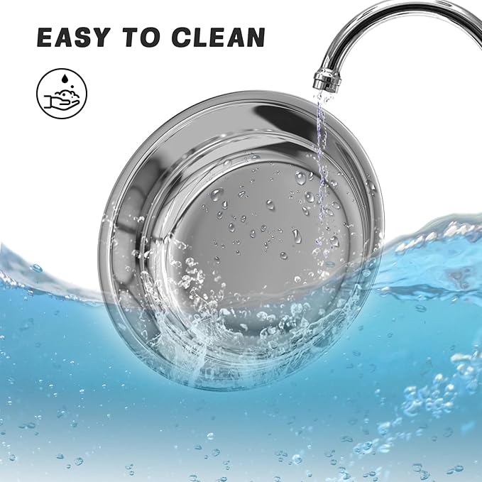 Chafing Dishes for Buffet, 6 Pack 5QT Round Chafing Dish Buffet Set [Elegant Gold and Silver Colors] Stainless Steel Buffet Servers and Warmers for Catering Events Parties Dinners with Complete Set