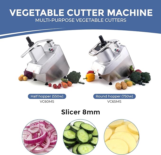 TK Universal Disc Replacement for Half and Round Hopper - Vegetable Chopper - Slicer 8mm for Slicing