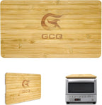 GCQ Bamboo Cutting Board for Panasonic NB-G110P FlashXpress Toaster Oven, Durable Cutting Boards With Heat Resistant Non-Skid Silicone Feet& Built-in Handles, and Space-Saving Design