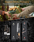 XINZUO 7 Inch Nakiri Knife, Hand Forged Damascus Steel Asian Chopping Chef Knife, Professional Meat Vegetable Kitchen Knife,Comfortable Grip White Oak Handle Usuba Knife