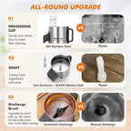 Anatole Electric Vegetable Dicer Slicer Shredder 5 in 1 Commercial Food Processor 16-Cup 300W Stainless Steel Veggie Chopper Heavy Duty with 5 Blades Auto Discharge for Potato Onion Carrot