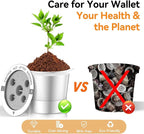 CAPMESSO Reusable K Cups for Keurig: 2025 Updated My K cup Metal Coffee Filter Refillable Coffee Pods with 5 Holes - for K Supreme/K Slim/K-Duo Gen2/K-Brew Chill with MultiStream Technology (1 Pack)