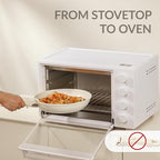 8PCS Ceramic Cookware,Nonstick Ceramic Pan, Removable Handle Pots and Pans Set, Stackable Pan Set, Nonstick Pots and Pans Set Non Stick pot for Home,RV