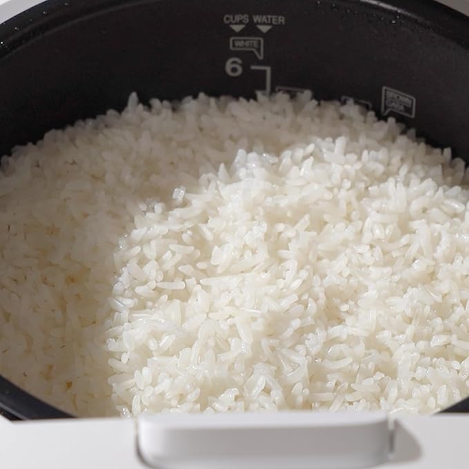 CUCKOO CR-0661F 6-Cup (Uncooked) / 12-Cup (Cooked) Micom Rice Cooker & Warmer with Nonstick Inner Pot, 7 Menu Options, Fuzzy Logic Tech, Auto Clean (White)