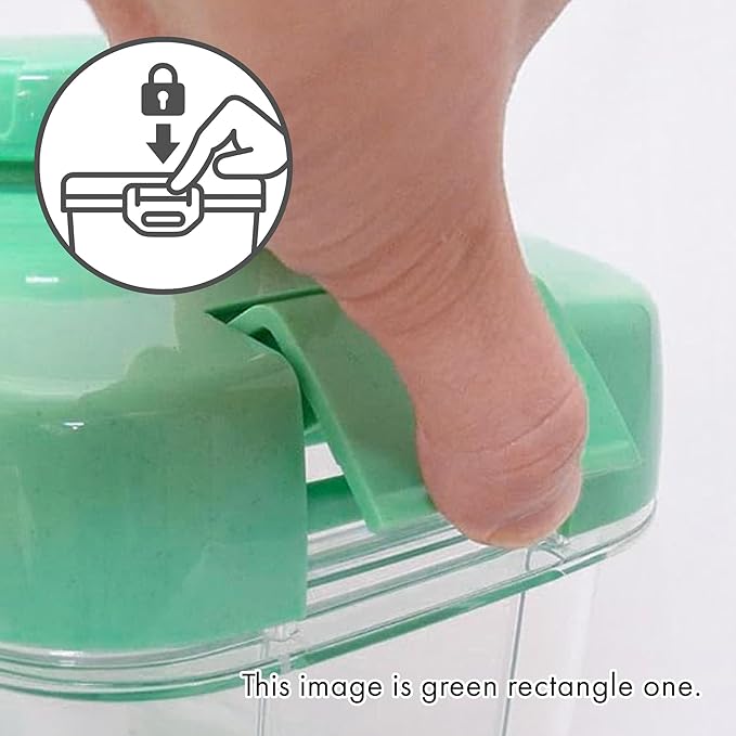 Instant Pickle Maker Vegetable Press Tsukemono Container Round Made in Japan BPA Free (Green 0.8L)