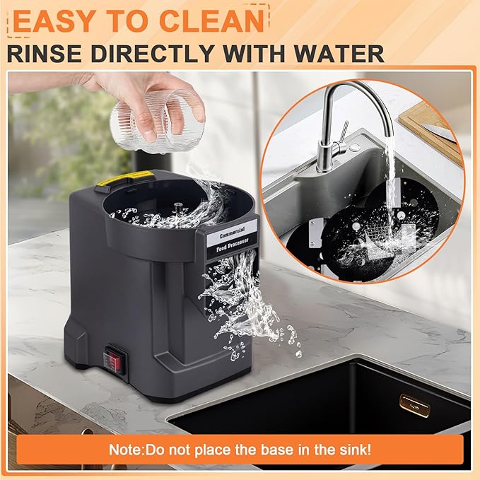 Commercial Vegetable Dicer Chopper 3 IN 1 Food Processor Automatic Potato Slicer&Onion Shredder with 3 Stainless Steel Blades 110V