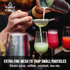 Walfos Fine Mesh Strainer Set of 3, Stainless Steel Wire Strainers for Kitchen, Multipurpose Metal Fine Sieve with Handle, Perfect for Food, Rice, Quinoa, 2.7", 4.6", 7"