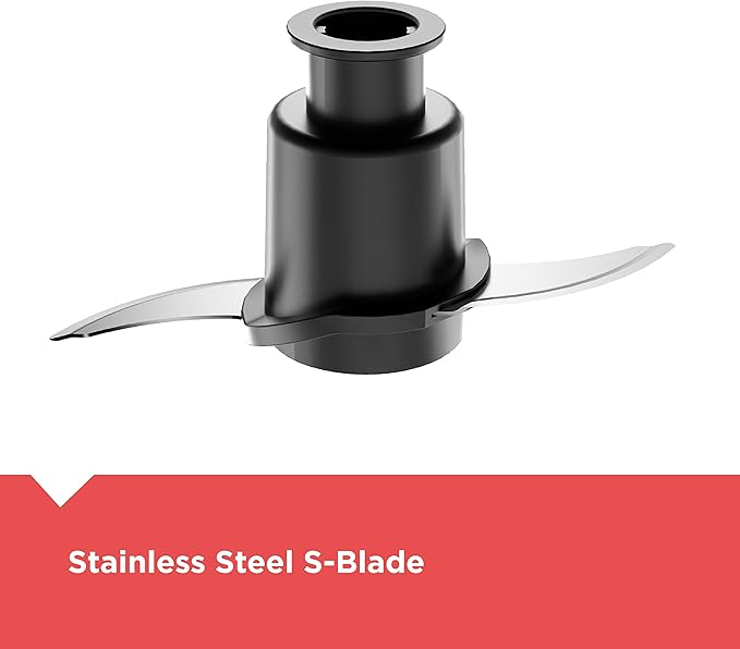 BLACK+DECKER Food Processor and Vegetable Chopper, Stainless Steel Blade, 8-Cup Capacity, 450W Power with Attachments to Shred, Slice, Mince, Grind, and Puree