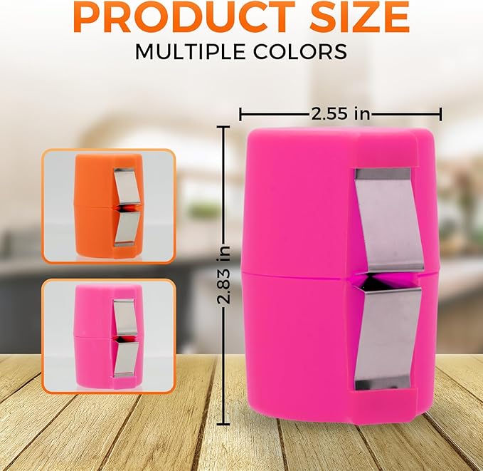 Egg Cracker Tool | Easy Shell Egg Opener | Handheld Egg Seperator Tool | Perfect for Baking, Scrambled Eggs & Omelets – No Mess, No Shell Pieces (Pink/Orange - 2 Pack)