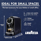 Lavazza Classy Mini Coffee Maker – 72 Count Classico Espresso Capsules – Compact Single-Serve Machine for Espresso & Lungo – Compatible Expert Pods