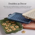 Our Place Bakeware Set | 5-Piece Nonstick, Toxin-Free, Ceramic, Cast Aluminum Set with Oven Pan, Bakers, & Oven Mat | Space-Saving Nesting Design | Oven-Safe | Bake, Roast, Griddle and more | Spice