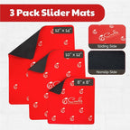 3 Pack Heat Resistant Mats for Countertop – Heat Pad Protector & Appliance Sliders for Kitchen – Cut to fit, Compatible with Ninja, Cuisinart, KitchenAid, Keurig & More