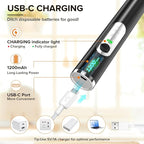 Milk Frother Handheld, 3-Speed Frother Wand USB-C Rechargeable, with 3 Detachable Whisks, Coffee Frother for Coffee,Latte, Cappuccino, Matcha, Hot Chocolate & Eggs, Electric Whisk Drink Mixer (Black)