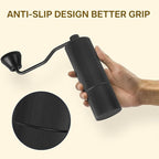 Mini Manual Coffee Grinder, 40 Adjustable Settings, Portable Hand Mill with 30g Capacity, Conical Burr for Espresso, Pour Over, Travel, Camping, Office (Black)