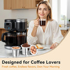 CAPMESSO Reusable K Cups for Keurig: 2025 Updated My K Cup Stainless Steel Coffee Filter Refillable Coffee Pods for K Supreme/K Slim/k-Duo Gen 2/K-Brew Chill with Multistream Technology (2 Pack)