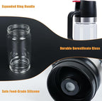 Honey Dispenser No Drip with Base 2025 Upgrade, 12OZ Glass Honey Jar pot with Handle, Syrup Dispenser for Coffee or Tea, Mess Free Honey Dispenser for Honey and Syrup, Honey Container