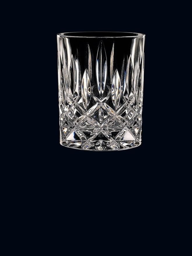 Nachtmann Noblesse Collection Whiskey Glass, Set of 4 Crystal Clear Glasses, 4-Inch Tumbler for Scotch, Cocktail, Liquor, or Bourbon, 10-Ounce, dishwasher safe