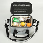 Magnetic Backpack Cooler Bag, Cold Retention Soft Coolers 30 Can Insulated Soft Sided Cooler with Waterproof Bag