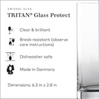 ZWIESEL GLAS Paris Iceberg Long Drink Glass 16.5 Ounce (Set of 6), Drinking Glasses for Long Drinks, Dishwasher-Safe Tritan Crystal Glasses, Made in Germany