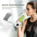 Portable Personal Electric USB Juicer，500ML Mini Blender Portable Blender For Shakes and Smoothies juice，12 Blades Great for Mixing，Compact、Convenient and Versatile (White)
