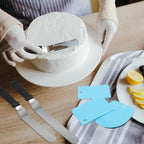 Angled Icing Spatula Set and 3 Packs Cake Scrapers Smoother, Stainless Steel Offset Spatulas Cake Frosting Spatula Set for Pastry Decorating Tools
