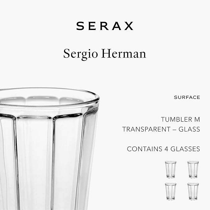 Medium Whiskey Glasses Drinking Set | Surface glassware by Sergio Herman (Medium)