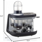 Tiger Siphonysta Brewing Coffee Maker, Programmable Single-Serve Siphon Coffee Machine, Premium Brewer, Stainless Steel-Enhanced Design, Black