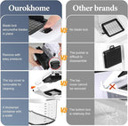 Ourokhome Chopper Vegetable Cutter with Container, Manual Hand Food Onion Dicer with 2 Chopping Blades for Potato Strips, Veggie Cubers, Carrot Sticks, Essential Kitchen Gadgets (2 in 1, White)