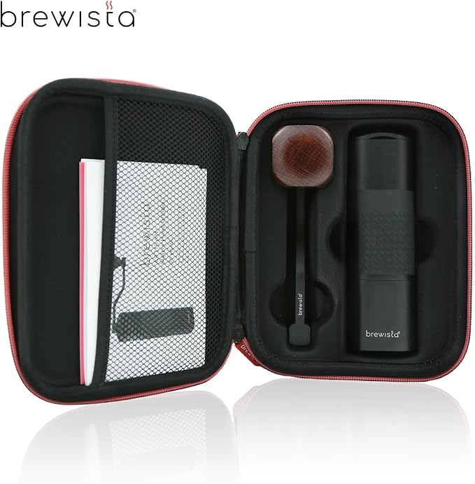 Brewista Artisan Meteor Manual Coffee Grinder, Stainless Steel Conical Burr Grinder with 18 Adjustable Settings, Portable Espresso, Moka Pot Coffee Bean Grinder, Detachable Handle, 25-30g Capacity