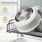 ROVSUN 19 Pcs Nonstick Pots and Pans Set, Cast Aluminum Kitchen Cookware Set with Detachable Handles, RV Kitchen Cooking Set and Utensils, Dishwasher Safe, PFAS PFOA & PFOS Free, Cream White